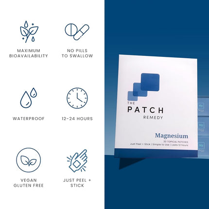 The Patch Remedy Magnesium Patch | Magnesium Glycinate | 30 Patches