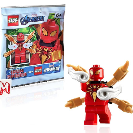 LEGO Marvel Super Heroes Spider-man Minifigure - Iron Spider Armor (with Mechanical Arms and Power Blasts)