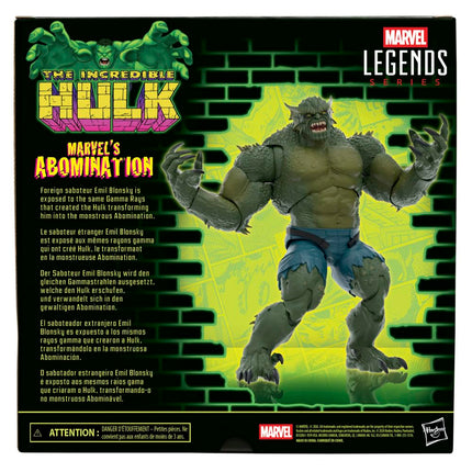 Marvel Legends Series Marvel’s Abomination, Hulk Comics Collectible 6-Inch Scale Action Figure