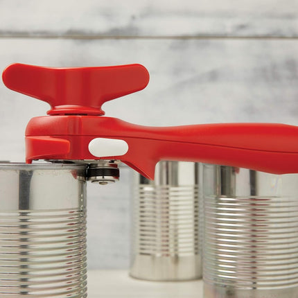 Kuhn Rikon 2272 Safety Lid Lifter can Opener, 7-inch, Red