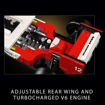 LEGO Icons McLaren MP4/4 y Ayrton Senna Modelo de Auto para Adultos 10330