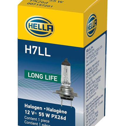 HELLA H7LL Long Life Bulb, 12V, 55W