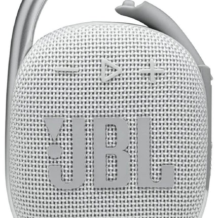 JBL Paquete de 2 altavoces Bluetooth de audio inalámbricos resistentes al agua Clip 4 (blanco)