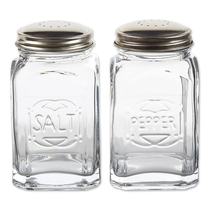 RSVP International Jumbo Retro Glass Salt & Pepper