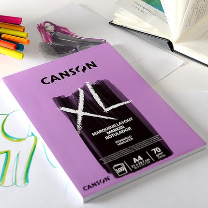 CANSON XL Marker 70gsm A4 Paper Very Smooth 100 Extra White Sheets