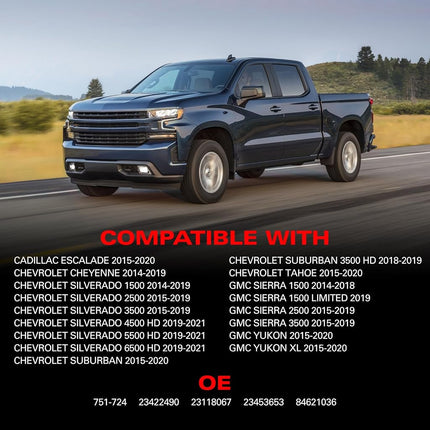 BDFHYK 751-724 Lève-vitre électrique de voiture pour automobile avec moteur, côté conducteur avant gauche, compatible avec Cadillac Escalade, compatible avec Chevy Cheyenne Silverado Suburban Tahoe