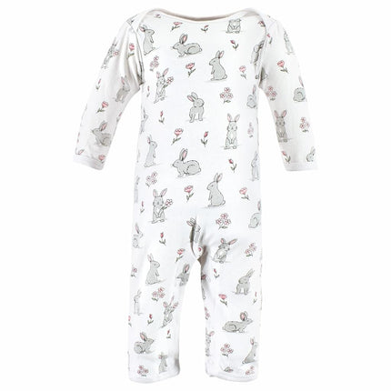 Hudson Baby baby-girls Cotton Coveralls, Some Bunny, 6-9 Months