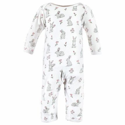 Hudson Baby baby-girls Cotton Coveralls, Some Bunny, 6-9 Months