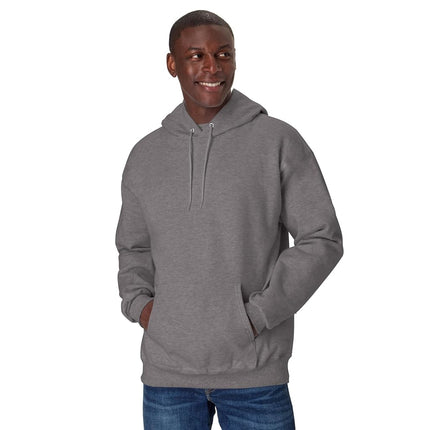 Hanes Men's Ultimate Cotton Hooded Sweatshirt, Oxford Gray, S