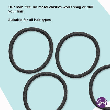 Goody Ouchless Bandas Elásticas para el Cabello Marrón Sin Metal 15 Elásticos por Goody
