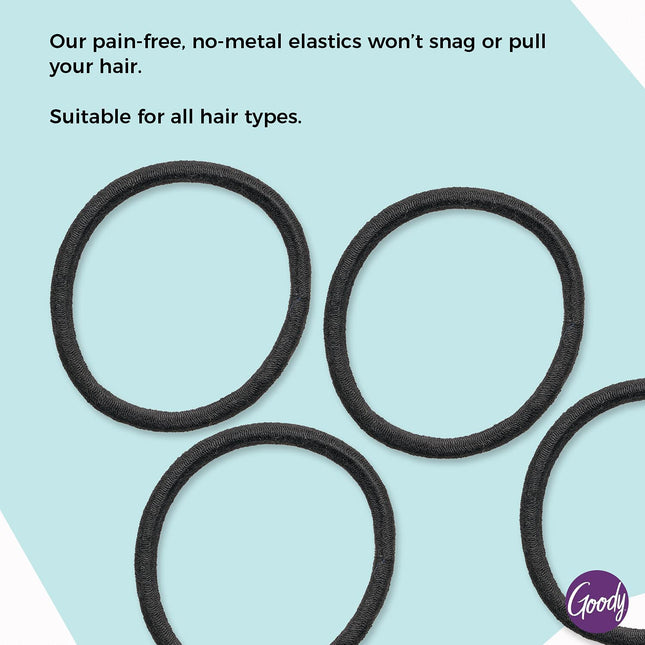 Goody Ouchless Elastic Hair Bands Brown Non Metal 15 Elastics by Goody