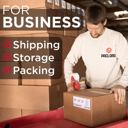 Paclord 6 Pack Flat Cardboard Boxes 24" L x 15" W x 3" H - USA Made Packaging Boxes for Moving House, Shipping or Storage - USPS, UPS, FedEx Approved