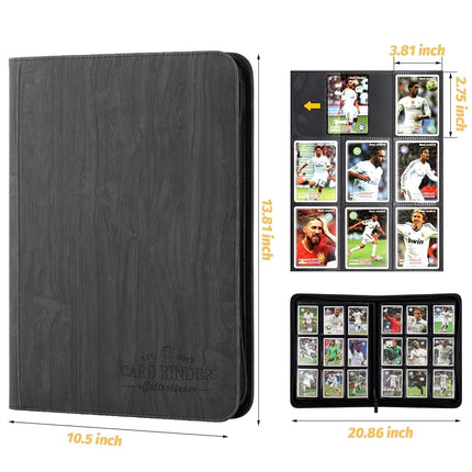 Foalgo Trading Card Binder, Card Collection Binder Album Folder with 540 Side Loading Pockets, 9 Pocket Trading Card Album Folder for TGC,MTG, Baseball Cards, Yugioh, white