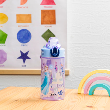 Zak Designs Disney Frozen Sage 16oz Leak-Proof Straw Kids Water Bottle