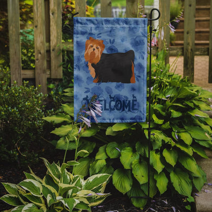 Caroline's Treasures CK6057GF Yorkshire Terrier #2 Welcome Flag Garden Size, Small, Multicolor
