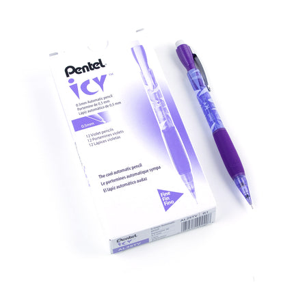 Pentel Icy Automatic Pencil, 0.5mm, Violet Barrel,