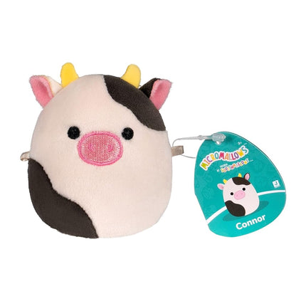 Squishmallows Original Micromallows Plush 5-Pack - Bear, Cow, Dinosaur, Love Bird & Octopus 2.5-Inch Plush