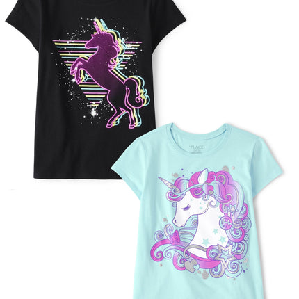 The Children's Place Girls' Short Sleeve Graphic T