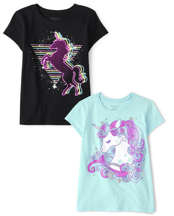 The Children's Place Girls' Short Sleeve Graphic T