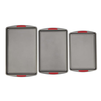 GoodCook MegaGrip Non-Stick Cake Baking Mould with Silicone Handles, Heavy Steel Cake Pan for Brownies, Cheesecakes, Cakes, Bakeware, Pies