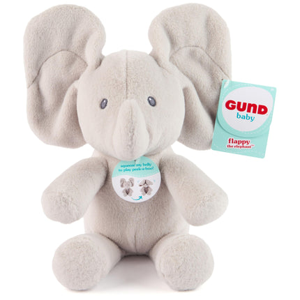 GUND Baby Peek-a-Boo Flappy 7-Inch Elephant Squeez