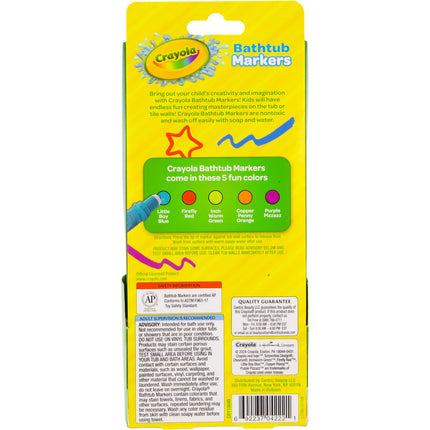 CRAYOLA Bathtub Markers Color Bath Drops 60 tablets