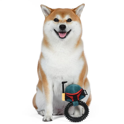 Star Wars para Mascotas Mordedor Anillo para Cachorros Boba Fett | Juguete Seguro para Cachorros en Etapa de Dentición | Regalos para Fans de Star Wars | 7 Pulgadas (FF19216)
