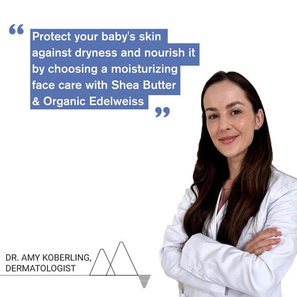 Uriage Baby Hydrating Cream with Organic Edelweiss & Shea Butter - Moisturises & Protects Against Dryness - Absorbs Quickly & Does Not Stick - 97% Ingredients of Natural Origin - 40 ml