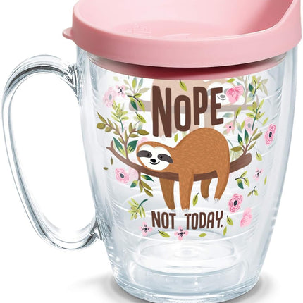 Tervis Paresse Non Pas Aujourd'hui Fabriqué aux États-Unis Tasse de Voyage Isotherme à Double Paroi Garde les Boissons Froides et Chaudes, Mug 470ml, Classique