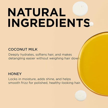 African Pride Moisture Miracle Coconut Milk & Honey Leave-In Conditioner - Refreshes & Softens Natural Coils & Curls, Hydrates & Shines Hair, 8 oz