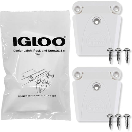 Set of 2 Igloo Cooler Latch Posts & Screws (Part #
