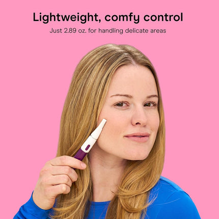 Conair All-in-1 Facial Hair Trimmer for Women, Perfect for Face, Ear/Nose and Eyebrows, Battery-Powered
