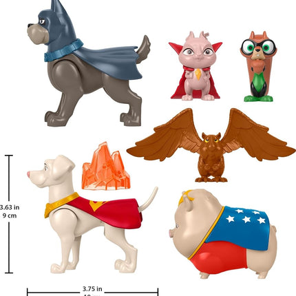 Fisher-Price Superpets Miniature Toy Action Figure Multi-Pack - Set of 6