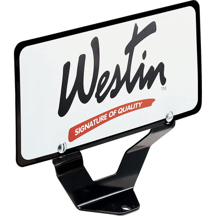 Westin 32-0055 Reubicador de matrícula para barra de toros, negro