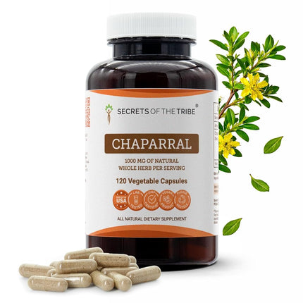 Chaparral 120 Capsules, 1000 mg, Organic Chaparral