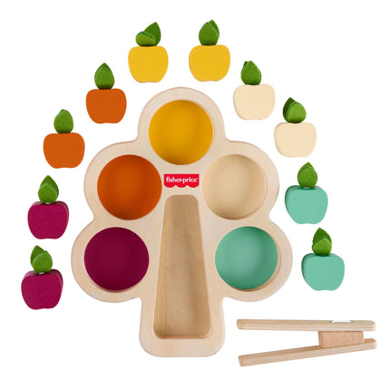 Fisher-Price Wood Montessori Sorting Tree Learning Activity, Ages 3+ Years