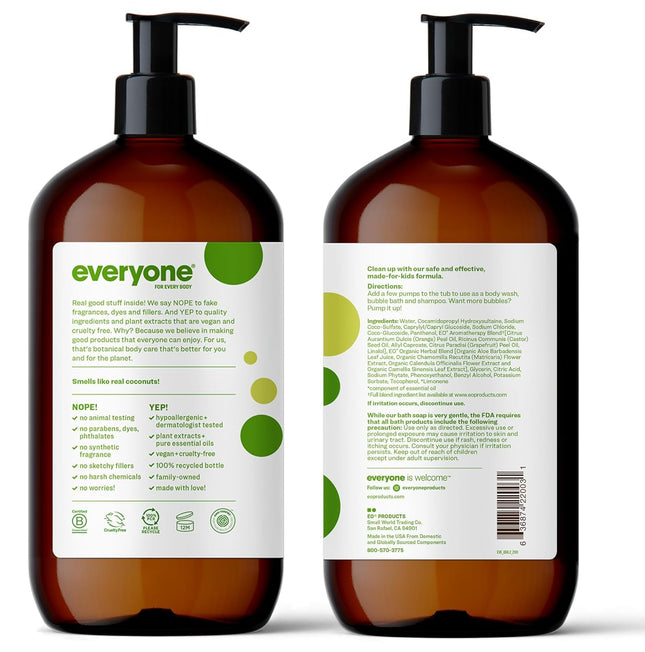 Everyone Soap Kids Tropical Coconut Twist EO 32 oz Liquid
