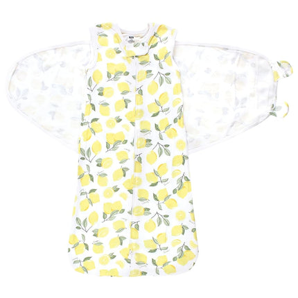 Hudson Baby Infant Girl Convertible Swaddle Sleep Sack, Lemon, 0-3 Months