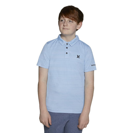 Polo performant Hurley pour garçons, Psychic Blue, 2T