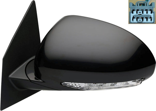Dorman 955-1733 Driver Side Power Door Mirror - Heated/Folding with Signal for Select Buick Models, Black