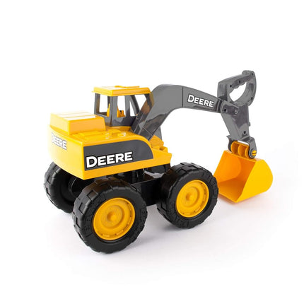 John Deere Big Scoop 15 Inch Construction Toy Excavator w/Titling Dump Bed and Rolling Wheels Frustration Free Packaging FFP