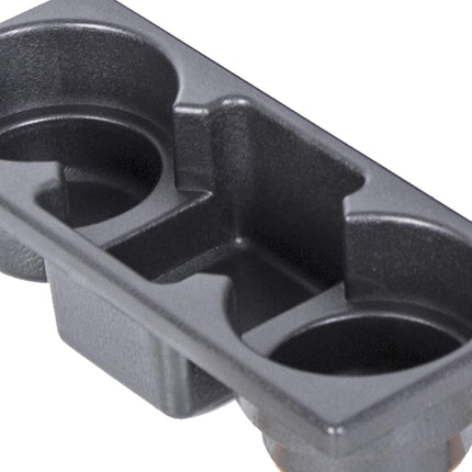 ECOTRIC Center Mini Cup Holder Armrest Console Compatible with 2006-2020 Dodge Charger Police Black Upholstered Middle Cover Storage Box pad Lid Kit Replacement Organizer