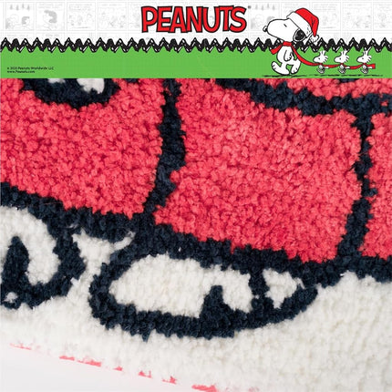 Coleccionables Peanuts Snoopy Puffer Coat Alfombra de Baño Antideslizante de Felpa de Punto de Poliéster para Festividades y Navidad, 17x24, (Producto con Licencia Oficial) de Franco