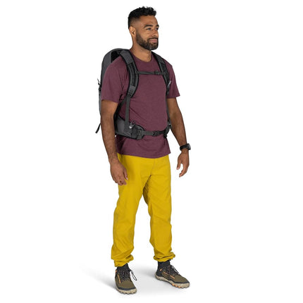 Osprey Talon 22L Men's Lightweight Hiking Backpack with Hipbelt, Phantom Grey/Dark Charcoal, One Size, 22l