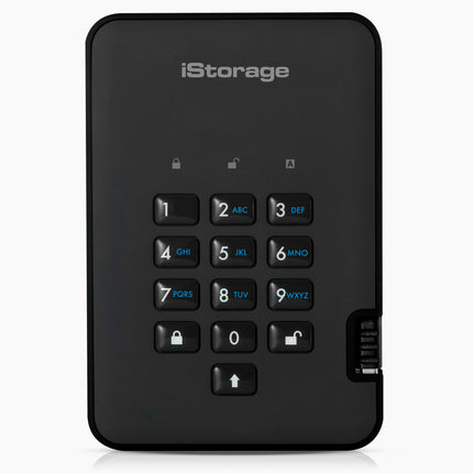 iStorage diskAshur2 HDD 2TB Black - Secure portabl