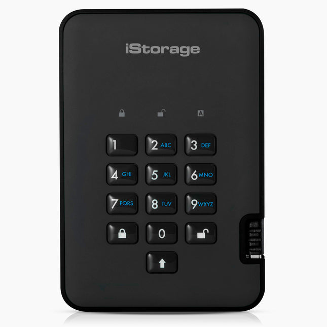 iStorage diskAshur2 HDD 2TB Black - Secure portabl