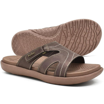 KuaiLu Womens Orthotic Slides Yoga Mat Slip on Sandals with Arch Support