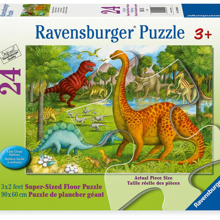 Ravensburger Dinosaur Pals - 24 Piece Floor Puzzle for Kids | Promotes Problem Solving Skills | Family-Friendly Fun | Sustainable Construction