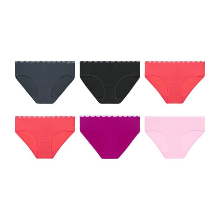 Culottes Hanes Big Moves pour filles, extensibles et respirantes, X-Temp, anti-humidité, lot de 6, rose/noir/gris, rose/noir/gris, 16