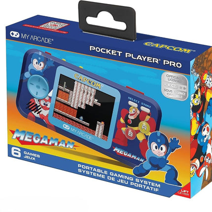 My Arcade Mega Man Pocket Player Pro Handheld Portable Gaming System (6 GAMES IN 1)
